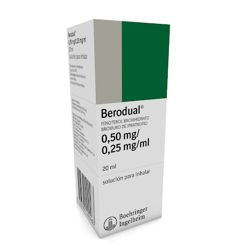 BERODUAL IPRATROPIO FENOTEROL 0.50-0.25MG SOL P/ INH 20ML